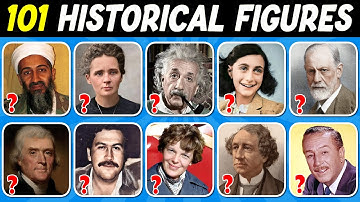 Guess 101 Historical Figures Quiz | World History Quiz 🌍