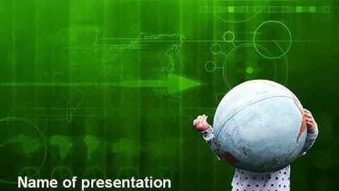 Kids and World PowerPoint Template by PoweredTemplate.com