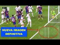 La nueva imagen que aclara si el baln entr o no en el gol fantasma del real madrid vs barcelona