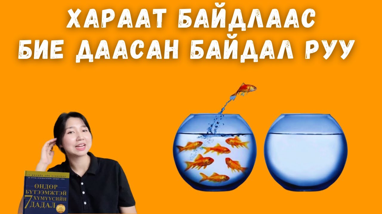 Өндөр бүтээмжтэй бие даасан хүний 3 дадал / Сонгох эрх чөлөө