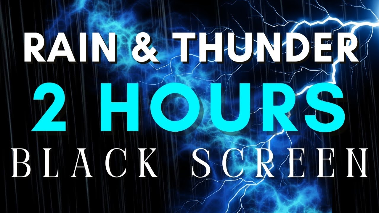 2 Hour of Rain & Thunder Sound || Thunder and Rain Sounds for Deep Sleeping || Sleeping sound ||