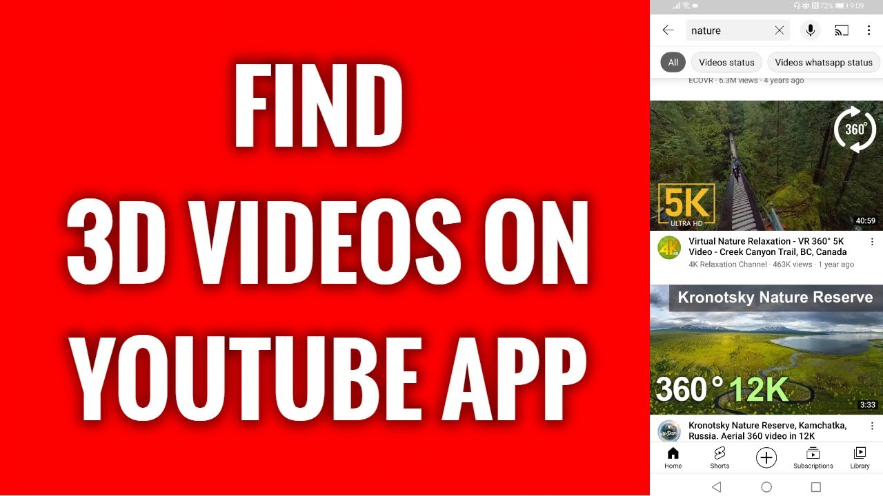 How To Find 3D Videos On YouTube App - YouTube