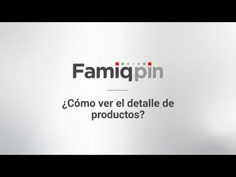 Cómo ver el detalle de productos? 