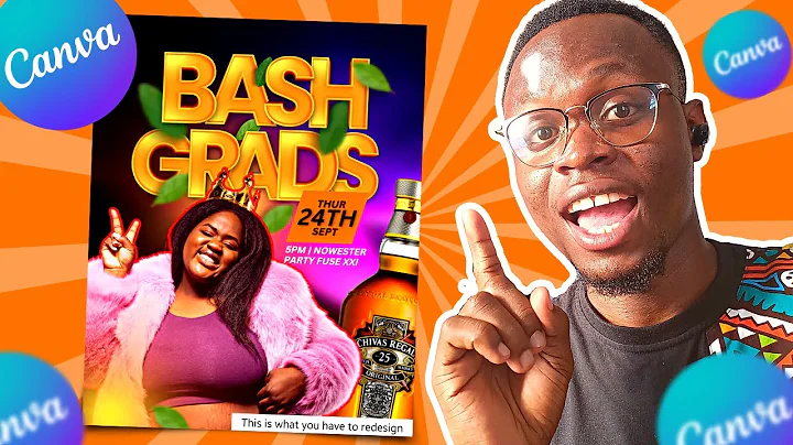 How to design a Party Poster in Canva [EASY CANVA TUTORIAL]