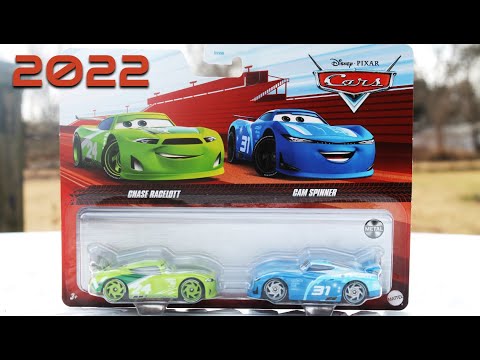 2022 Disney Pixar Cars Chase Racelott Cam Spinner Two Pack Review From Mattel Next Gen Piston Cup