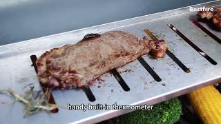 Bestfire 68,000 BTU 5 Burner Propane Gas Grill with Side Burner Stainless Steel Outdoor BBQ Grill