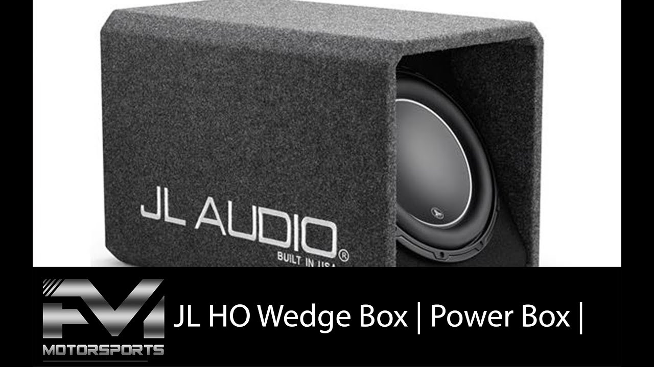 Great Discount On The Jl Ho Wedge Box Power Box Jl Audio Youtube