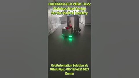 HULKMAN AGV with Stainless Steel Design for Medical and Food Industry!!!