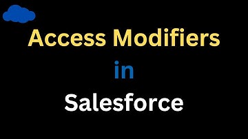 Access Modifiers in #salesforce || #sfdcpanther #pantherschools