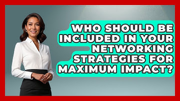 Who Should Be Included in Your Networking Strategies for Maximum Impact? | Sales Pro Blueprint News
