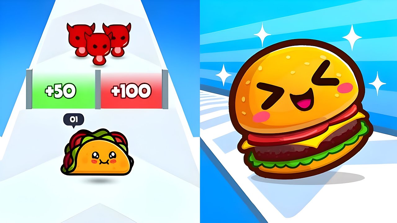 DJ Music Run VS Food Run - New Update 2025 All levels Gameplay