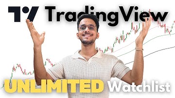 Create UNLIMITED WATCHLIST for free on TRADING VIEW! (No click bait)