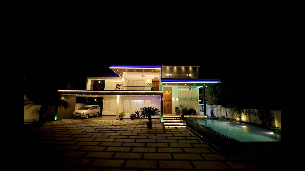 EVERGREEN CONSTRUCTION | Modern Home Design | Cherai, Kochi.