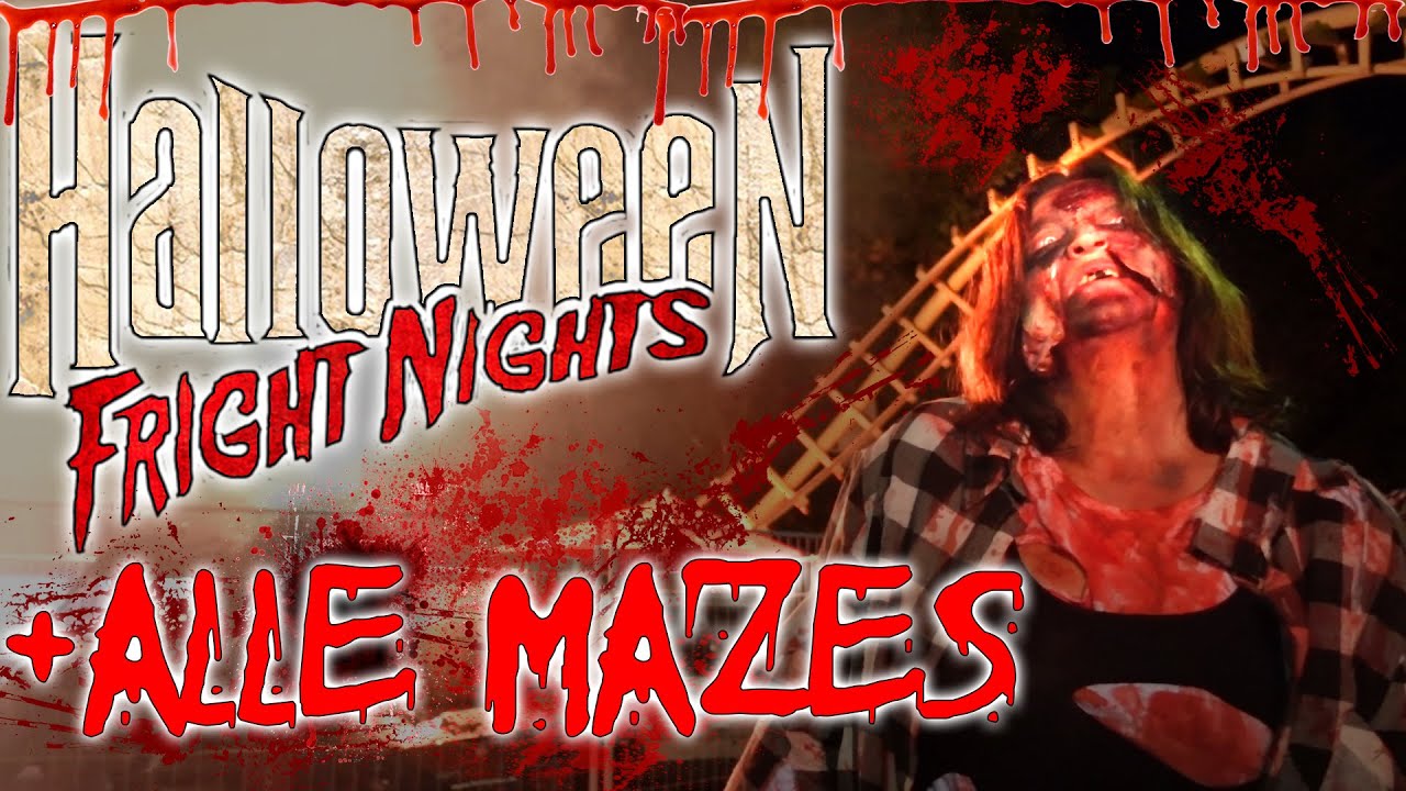 HALLOWEEN FRIGHT NIGHTS Vlog Oktober 2021🎃🎢 | 👻HORROR im HOLIDAY PARK + ALLE MAZES🎃 | Haßloch