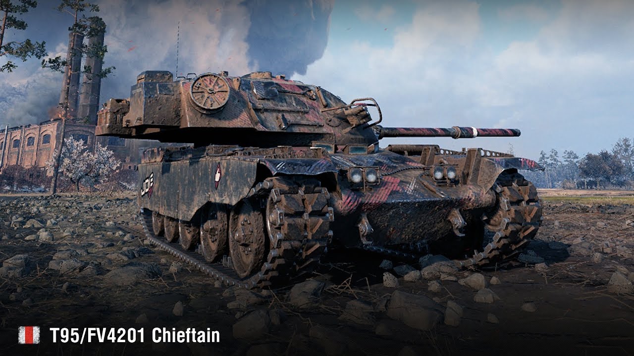 как играть в 21 T95/FV4201 Chieftain | 11k урона и 11 фрагов