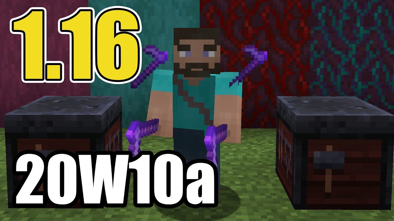 Minecraft アップデート 1 16 クワ進化 新ネザー環境音 アンディマイクラ Java w10a Youtube