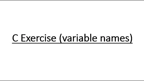 C exercise - find invalid variable names