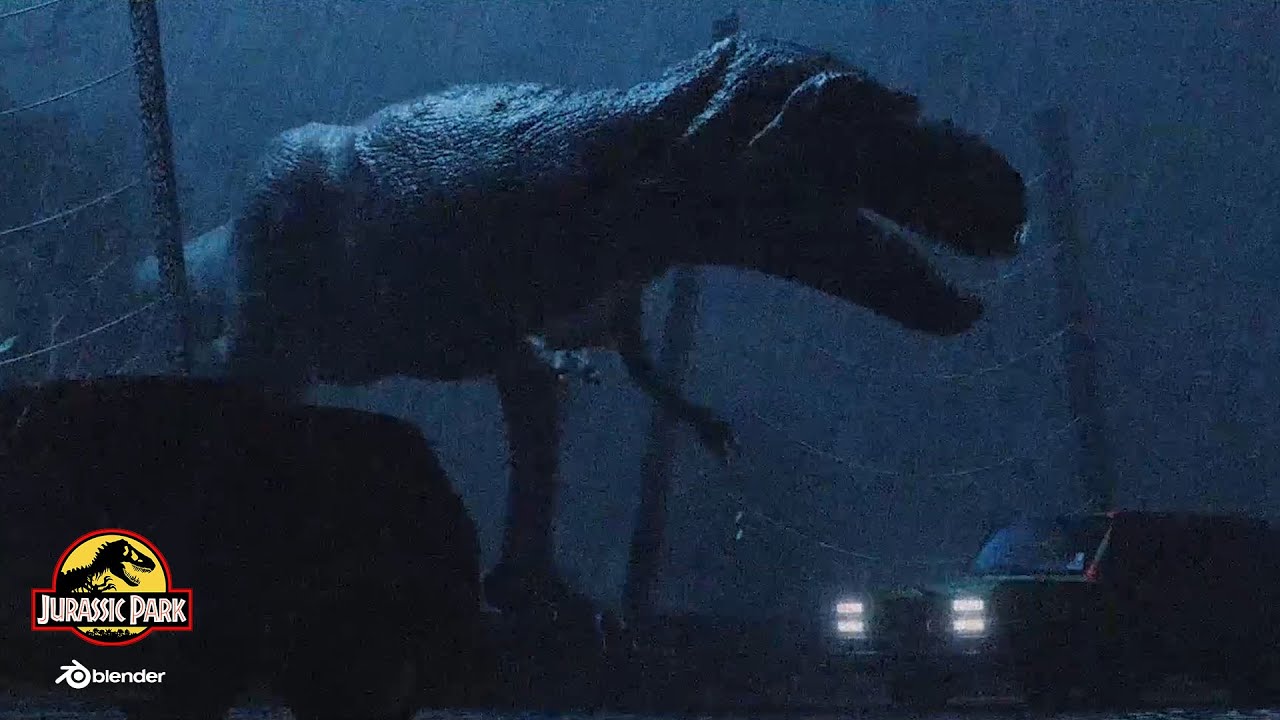 Jurassic Park T-Rex Breakout - Escapando Do T-Rex, Cena Do Filme