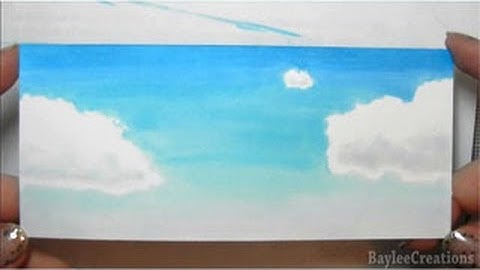 Copic Sky & Cloud Tutorial