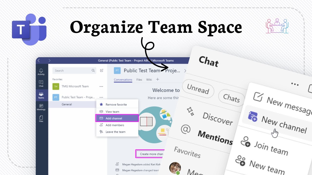 How to create a channel in microsoft teams (Team Space) - YouTube