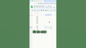 How to Save in Google Sheets