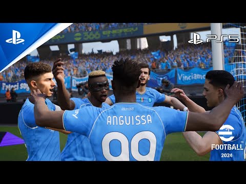 PS5 |eFootball 2024 | Roma vs Napoli |Serie A 23/24 Full Match Gameplay |PS5