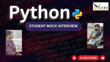 Python mock interview 2024 |  student mock inter view | PYTHON Interview for Fresher |  V cube