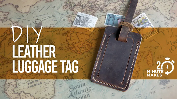 Make a leather LUGGAGE TAG in 20 MINUTES - FREE Pattern
