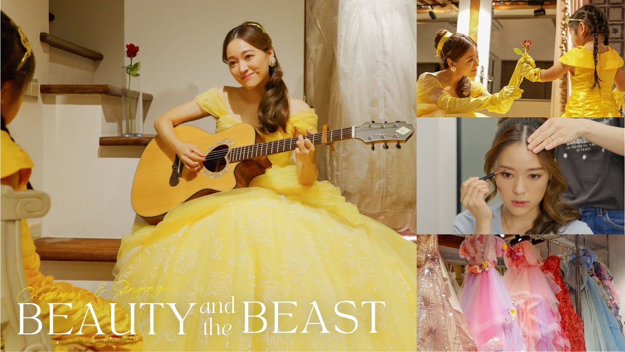 裏側】コスプレのヘアメイクや、撮影の裏側🌹👠ベル大好きな姪っ