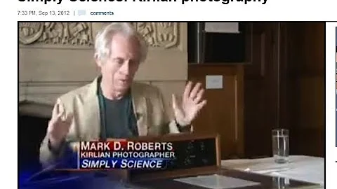 Mark Roberts - Bakken Museum show of Kirlian Image...