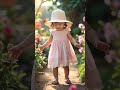 Adorable Toddler's First Wobbly Steps in a Blooming Garden 🌸🌞  Heartwarming Moment!