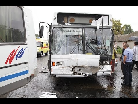 Столкновение автобусов в Белгороде Столкновение автобусов в Белгороде