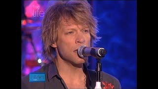 Bon Jovi - Make a Memory \u0026 Lost Highway (Ellen DeGeneres Show 2007) [HD REMASTERED]