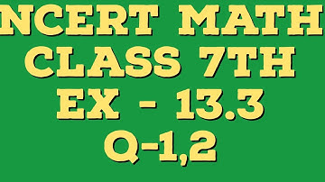 Class 7 Ex 13.3 Q1,Q2 | Class 7th Exercise 13.3 Q1 to Q2 Chapter 13 Exponents NCERT Solutions