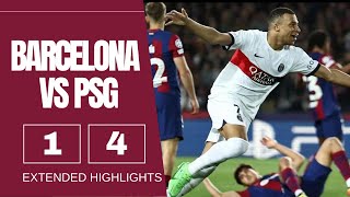 Barcelona vs PSG 1-4: Extended Highlights, Goals and Commentary - 2024 Champions League