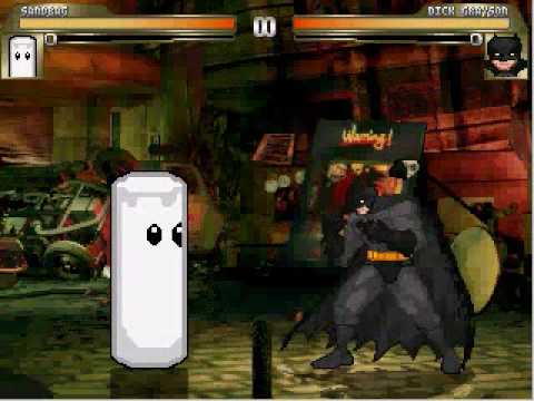 MUGEN: Batman (Dick Grayson) versus Sandbag