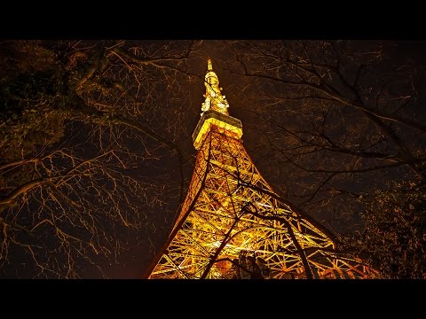 【2Kタイムラプス】見上げる東京タワー　- [2K Timelapse] Tokyo Tower being looked up