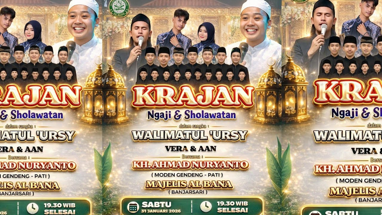 🔴 Banjarsari Kradenan ngaji dan Sholawat Kh Ahmad Nuryanto Pati Mbah Moden Gendeng hadroh Al bana