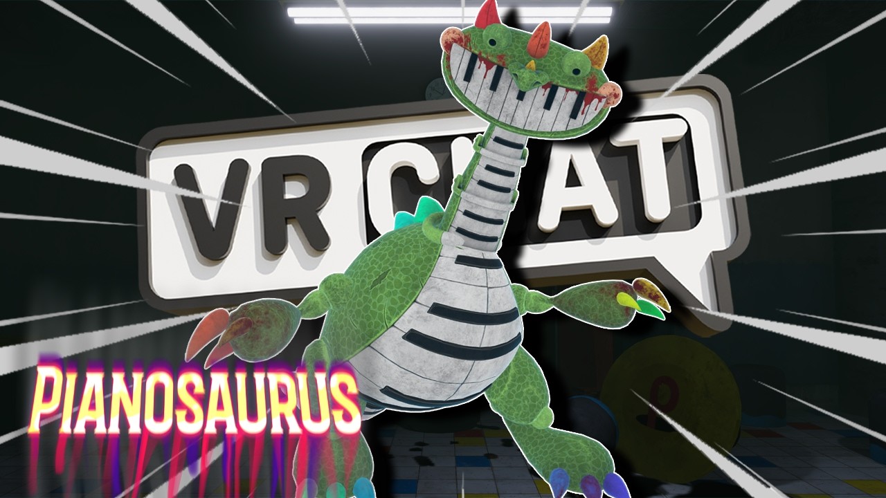 PIANOSAURUS RETURNS TO DESTROY DOEY IN VRCHAT!  - Funny Moments (POPPY PLAYTIME 4)