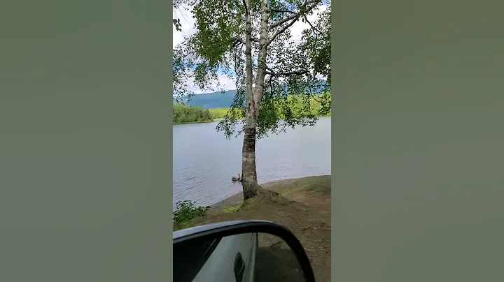 At memory lake in alaska wasila.