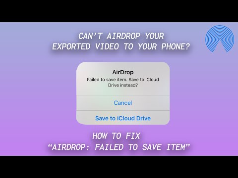 HOW TO FIX AIRDROP "Failed to Save Item" FROM DESKTOP TO PHONE ISSUE (QUICK & EASY TUTORIAL)