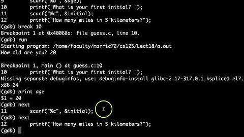 Debugging C Programs with GDB