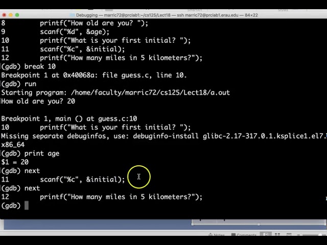Debugging C Programs with GDB - YouTube