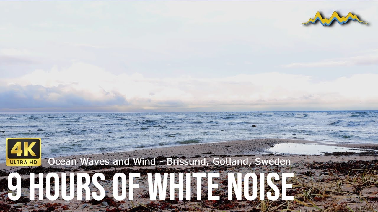 9 Hours of Ocean Waves at Brissund, Gotland: Natural White Noise for Relaxation & Sleep