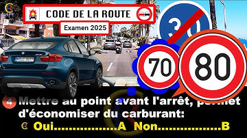 Code de la route 🚦 Série #7 Q 01 à 40 ^2025^ permis de conduire  @CodeDeLaRouteEnFrance