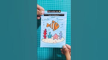 Easy To Draw Day:6 🐠How to Draw A Fish | Step By Step Fish Drawing #fish#easydraw#kidsdrawing