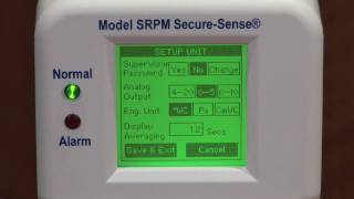 Setra Systems SRPM Room Pressure Monitor Demo