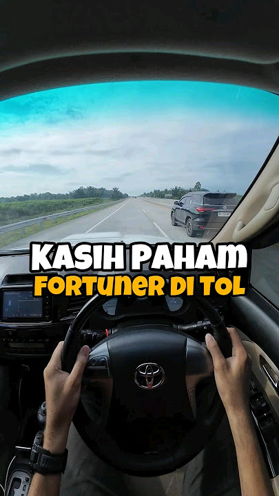 #kasihpaham fortuner VRZ di jalan tol pakai #legendtoyota