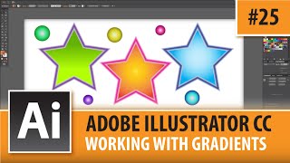 Adobe Illustrator Creative Cloud - Working With Gradients - Episode #25