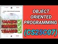 Object Oriented Programming- CS25C07| OOP | CSE |CS25C07 | Object Oriented| Programming| C++#cs25c07